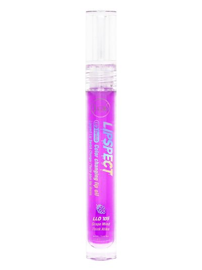 J.Cat Beauty Lipspect Lip Switch Color Changing Lip Oil olejek z efektem wydobycia koloru ust 105 Grape Mind Think Alike 3.5ml