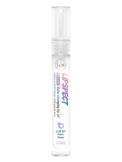 J.Cat Beauty Lipspect Lip Switch Color Changing Lip Oil olejek z efektem wydobycia koloru ust 101 Peach Please 3.5ml