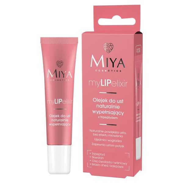 Miya Cosmetics myLIPelixir olejek do ust naturalnie wypełniający rose 10g