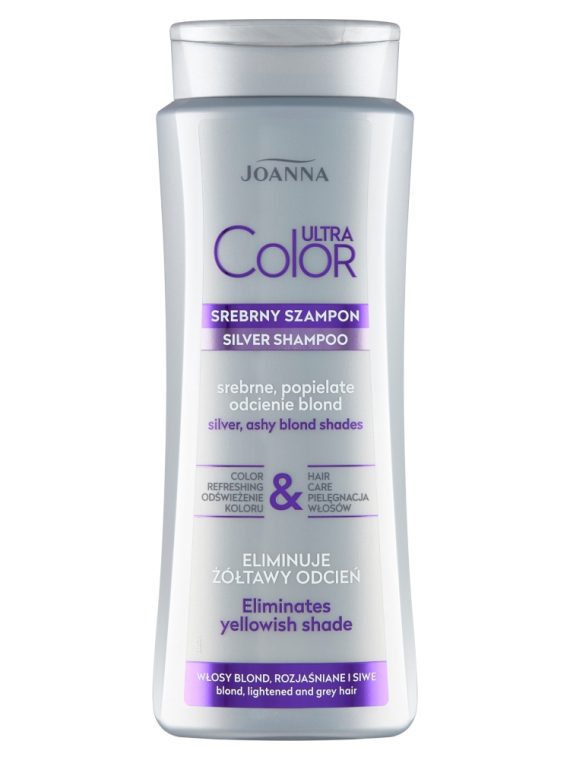 Joanna Ultra Color srebrny szampon do włosów srebrne popielate odcienie blond 400ml