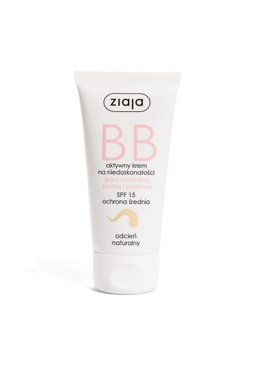 Ziaja BB aktywny krem na niedoskonałości skóry normalnej suchej i wrażliwej odcień naturalny 50ml