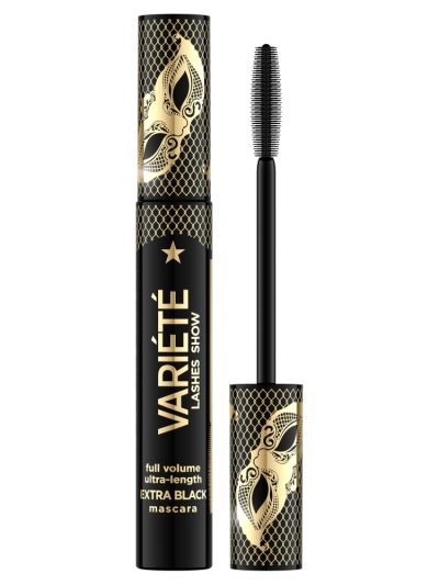 Eveline Cosmetics Variete pogrubiająco-wydłużający tusz do rzęs Extra Black 10ml