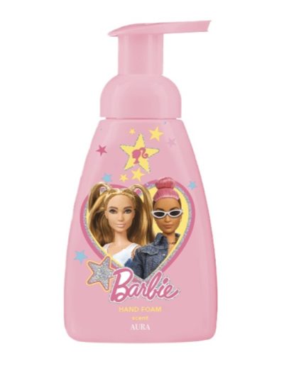 Aura Barbie Hand Foam pianka do mycia rąk Raspberry 300ml