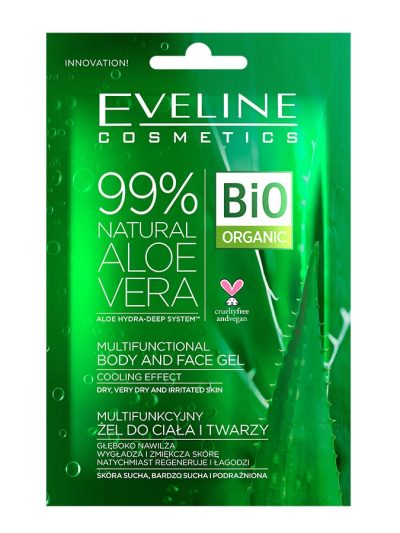 Eveline Cosmetics 99% Natural Aloe Vera Gel multifunkcyjny żel do ciała i twarzy 20ml