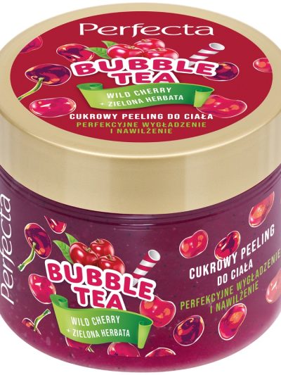 Perfecta Bubble Tea cukrowy peeling do ciała Wild Cherry 300g