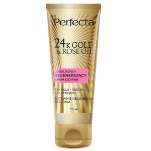 Perfecta 24K Gold & Rose Oil luksusowy regenerujący krem do rąk