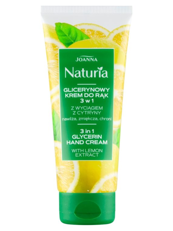 Joanna Naturia glicerynowy krem do rąk 3w1 z wyciągiem z cytryny 100g
