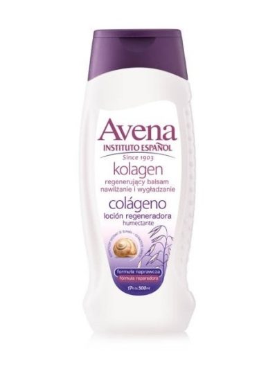 Instituto Espanol Avena Collagen regenerujący balsam do ciała z kolagenem i ekstraktem ze ślimaka 500ml