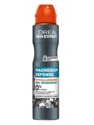 L'Oreal Paris Men Expert Magnesium Defense hipoalergiczny dezodorant spray 250ml