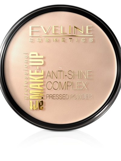 Eveline Cosmetics Art Make-Up Anti-Shine Complex Pressed Powder matujący puder mineralny z jedwabiem 31 Transparent 14g