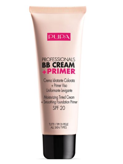 Pupa Milano Professionals BB Cream & Primer SPF20 krem BB + baza pod makijaż 001 Nude 50ml