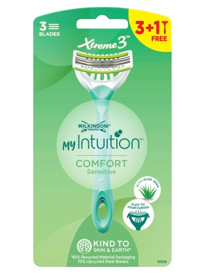 Wilkinson My Intuition Xtreme3 Comfort Sensitive jednorazowe maszynki do golenia dla kobiet 4szt