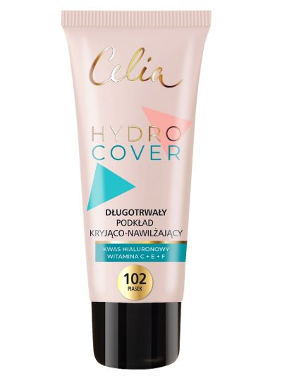 Celia Hydro Cover długotrwały podkład kryjąco-nawilżający 102 Piasek 30ml