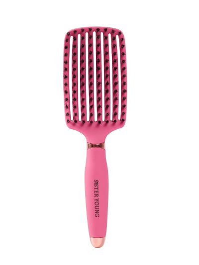 Sister Young Ovia Hair Brush szczotka do włosów z włosiem dzika Fuchsia