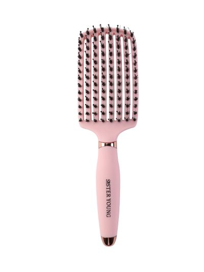 Sister Young Ovia Hair Brush szczotka do włosów z włosiem dzika Pink