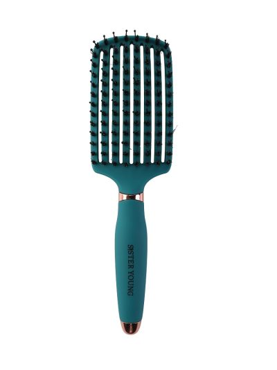 Sister Young Ovia Hair Brush szczotka do włosów z włosiem dzika Green