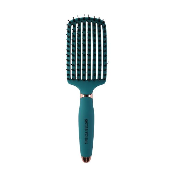 Sister Young Ovia Hair Brush szczotka do włosów z włosiem dzika Green