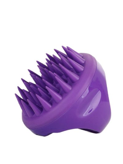 Ecarla Silikonowy masażer do skóry głowy Fioletowy