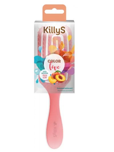 KillyS Color Love pachnąca szczotka do włosów Brzoskwinia