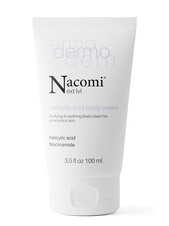 Nacomi Next Level Dermo oczyszczająco-łagodzący krem do ciała z kwasem salicylowym i niacynamidem 100ml