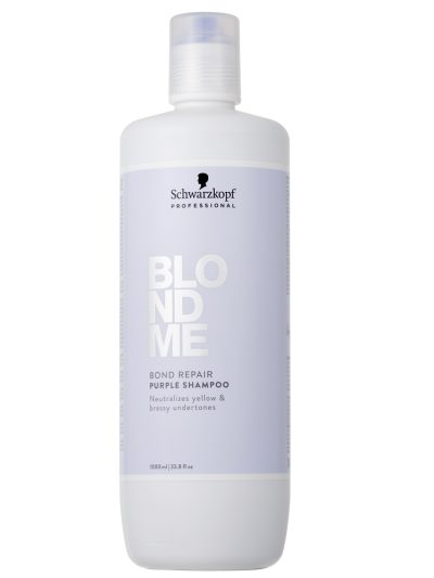 Schwarzkopf Professional BlondMe Bond Repair Purple Shampoo fioletowy szampon neutralizujący 1000ml