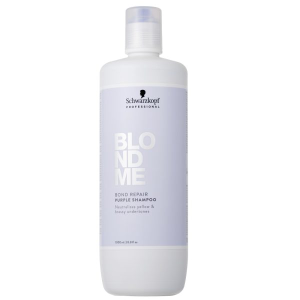Schwarzkopf Professional BlondMe Bond Repair Purple Shampoo fioletowy szampon neutralizujący 1000ml