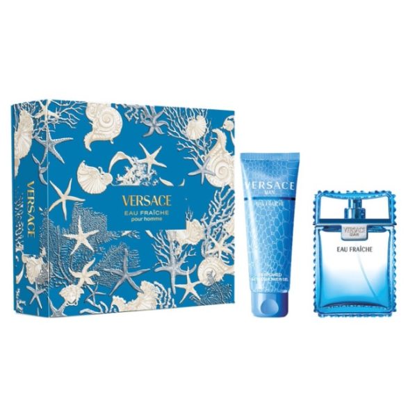 Versace Eau Fraiche Pour Homme zestaw woda toaletowa 100ml + żel pod prysznic 150ml