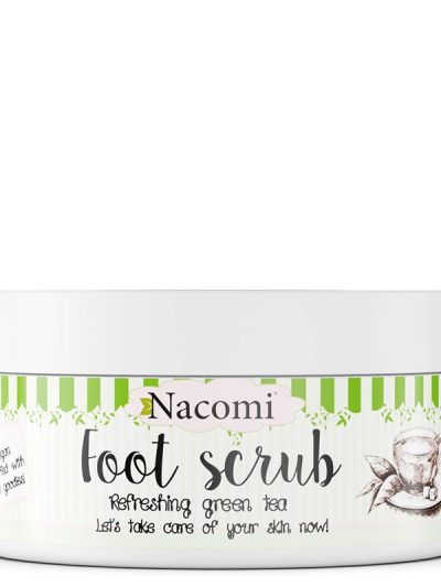 Nacomi Sugar Foot Scrub naturalny cukrowy peeling do stóp Zielona Herbata 125g