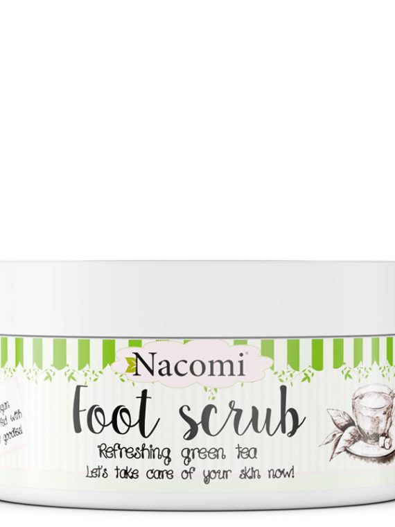 Nacomi Sugar Foot Scrub naturalny cukrowy peeling do stóp Zielona Herbata 125g