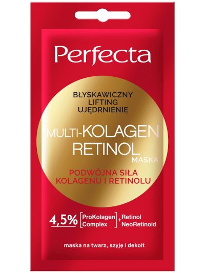 Perfecta Multi-Kolagen Retinol maska błyskawicznie liftingująca i ujędrniająca 8ml