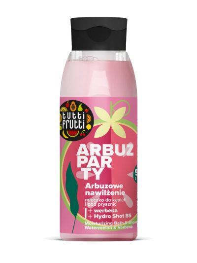 Farmona Tutti Frutti nawilżające mleczko do kąpieli i pod prysznic Arbuz i Werbena + Hydro Shot B5 400ml