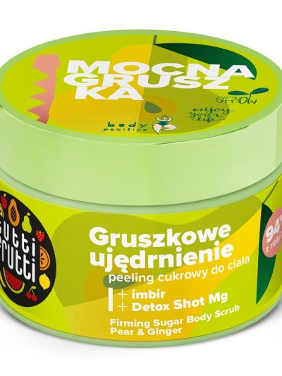 Farmona Tutti Frutti ujędrniający peeling cukrowy do ciała Gruszka i Imbir + Detox Shot Mg 300g
