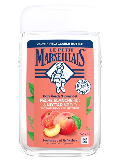 Le Petit Marseillais Żel pod prysznic Biała Brzoskwinia Bio i Nektarynka Bio 250ml