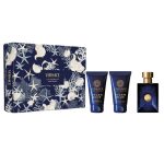 Versace Pour Homme Dylan Blue zestaw woda toaletowa 50ml + żel pod prysznic 50ml + balsam po goleniu 50ml