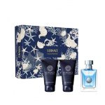 Versace Pour Homme zestaw woda toaletowa 50ml + żel pod prysznic 50ml + balsam po goleniu 50ml