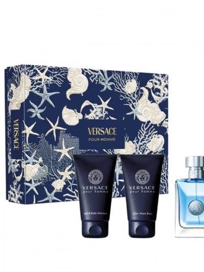 Versace Pour Homme zestaw woda toaletowa 50ml + żel pod prysznic 50ml + balsam po goleniu 50ml