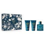 Versace Eros Pour Homme zestaw woda toaletowa 50ml + żel pod prysznic 50ml + balsam po goleniu 50ml