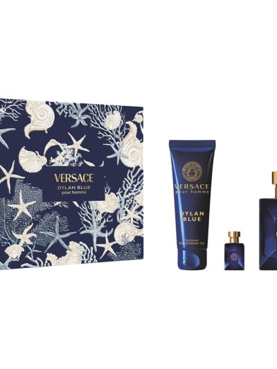 Versace Pour Homme Dylan Blue zestaw woda toaletowa 100ml + żel pod prysznic 150ml + miniatura wody toaletowej 5ml