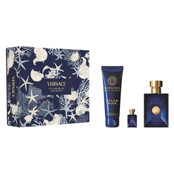 Versace Pour Homme Dylan Blue zestaw woda toaletowa 100ml + żel pod prysznic 150ml + miniatura wody toaletowej 5ml