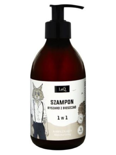 LaQ Szampon dla mężczyzn nawilżający 1w1 Ryszard z Bieszczad 300ml
