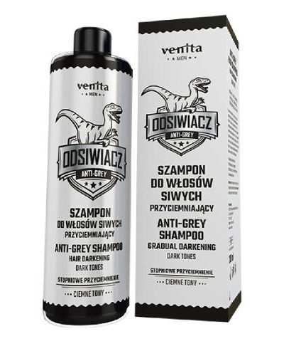 Venita Men szampon do włosów siwych przyciemniający Ciemne Tony 200ml
