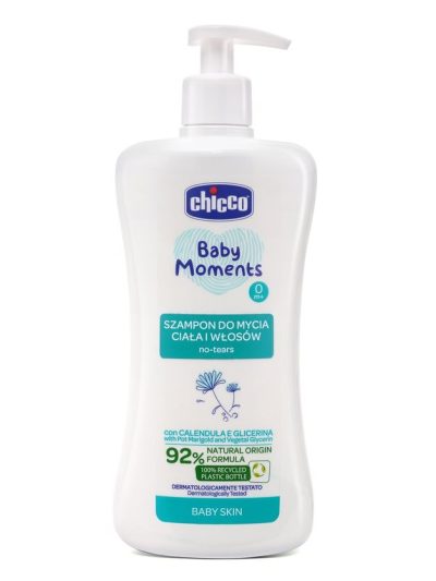 Chicco Baby Moments szampon do mycia ciała i włosów 0m+ 500ml