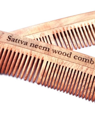 Sattva Neem Wood Comb grzebień z drzewa Neem 19cm