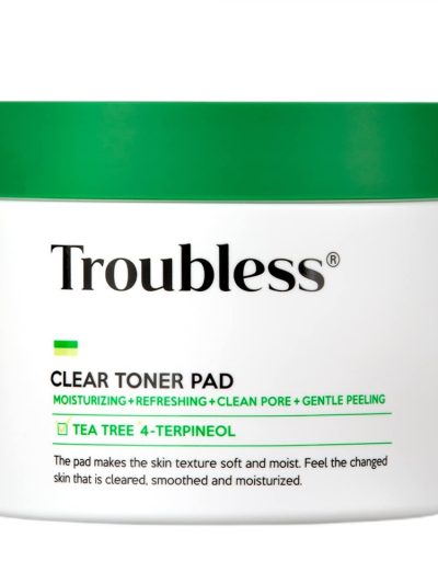 Troubless Clear Toner Pad płatki tonizujące z efektem peelingu 60szt.