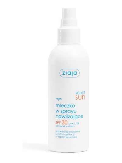 Ziaja Sopot Sun mleczko w sprayu nawilżające do opalania SPF30 170ml