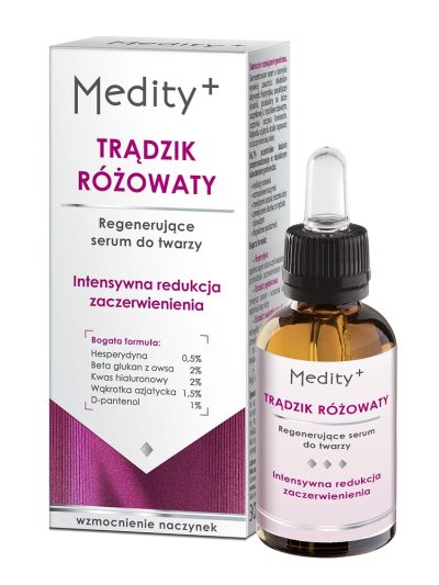 Medity+ Trądzik Różowaty regenerujące serum do twarzy 30ml
