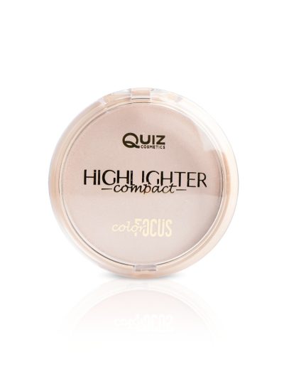 Quiz Cosmetics Color Focus Highlighter Powder puder rozświetlający wzbogacony witaminą E N°01 Pink 10g