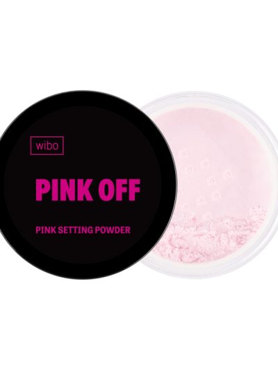 Wibo Pink Off Setting Powder różowy puder utrwalający makijaż 7g