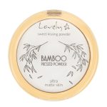 Lovely Bamboo Pressed Powder transparenty matujący puder prasowany do twarzy 10g