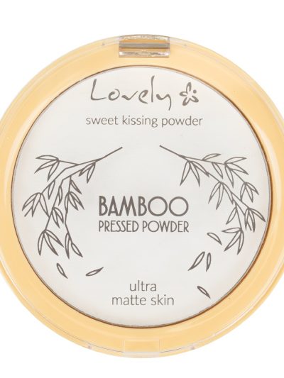 Lovely Bamboo Pressed Powder transparenty matujący puder prasowany do twarzy 10g